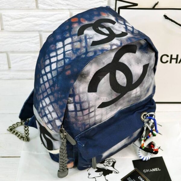 Replica Graffiti Printed Canvas Backpack